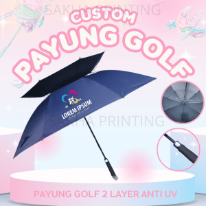 Payung Golf Custom 2 Layer