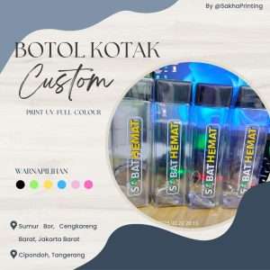 Botol Kotak Custom